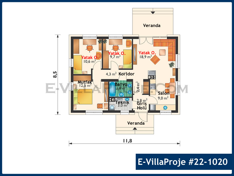 Ev Villa Proje #22 - 1020 Galeri Görseli 2