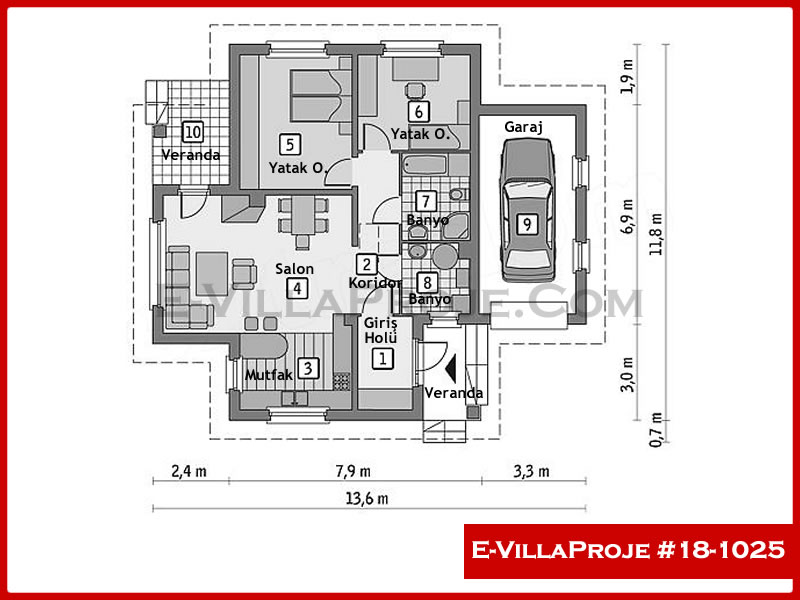 Ev Villa Proje #18 - 1025 Galeri Görseli 2