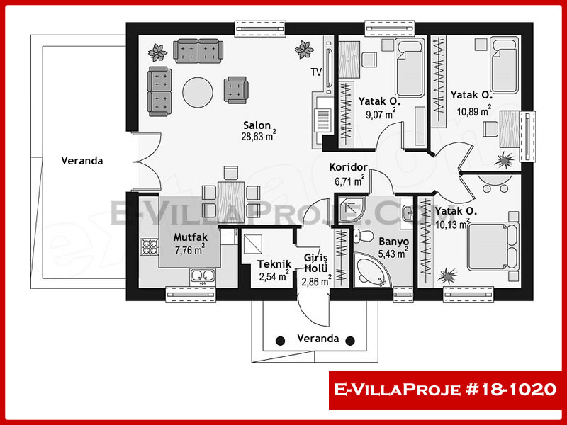 Ev Villa Proje #18 - 1020 Galeri Görseli 2
