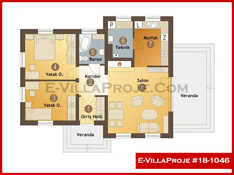Ev Villa Proje #18 - 1046 Galeri Görseli 2