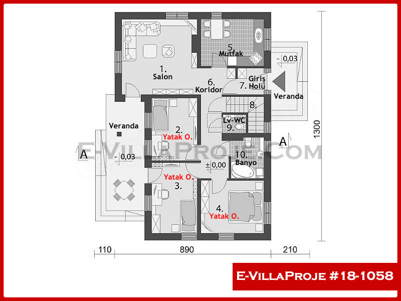 Ev Villa Proje #18 - 1058 Galeri Görseli 2