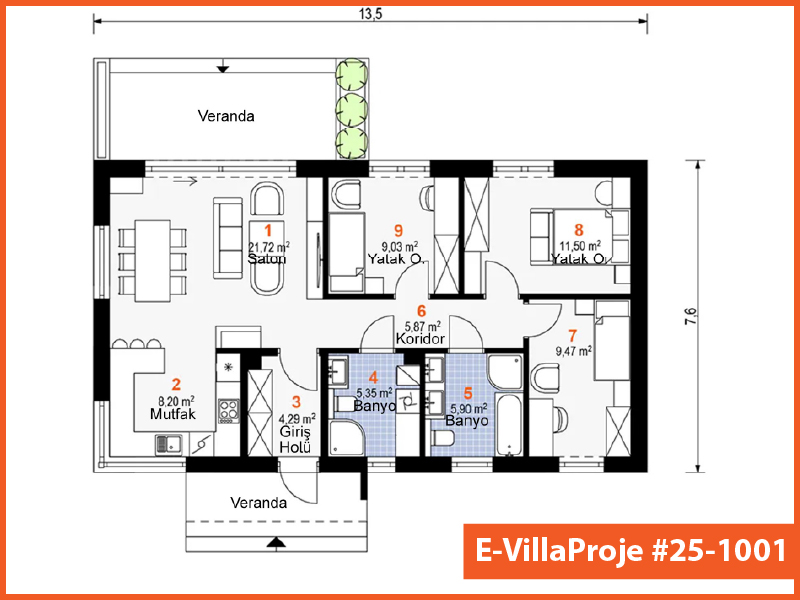 Ev Villa Proje #25 - 1001 Galeri Görseli 2