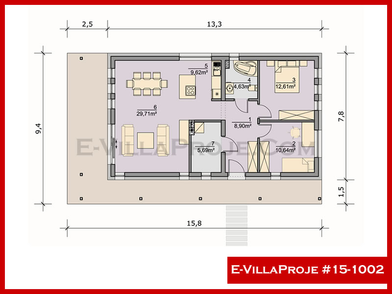 Ev Villa Proje #15 - 1002 Galeri Görseli 2