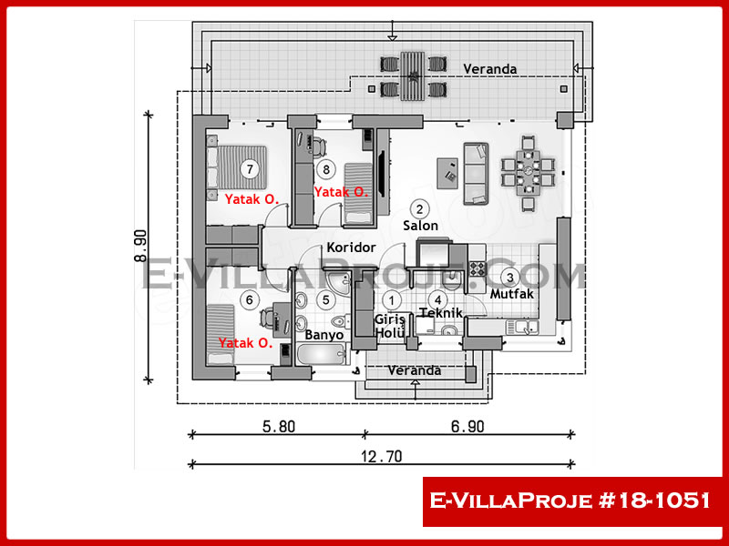 Ev Villa Proje #18 - 1051 Galeri Görseli 2