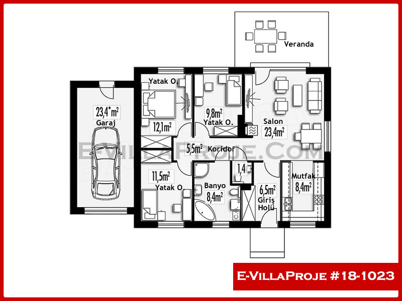 Ev Villa Proje #18 - 1023 Galeri Görseli 2