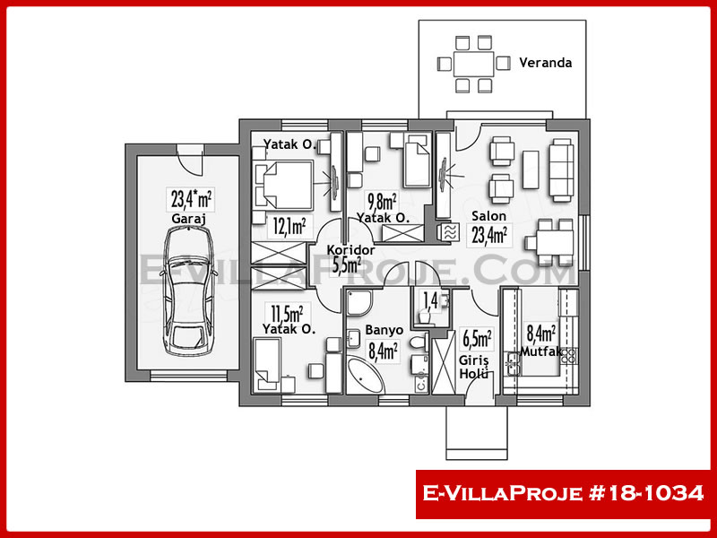 Ev Villa Proje #18 - 1034 Galeri Görseli 2