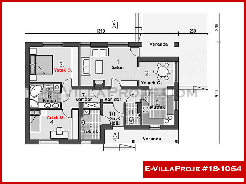 Ev Villa Proje #18 - 1064 Galeri Görseli 2