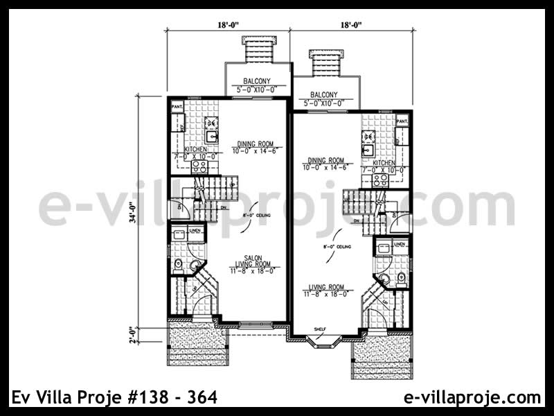 Ev Villa Proje #138 - 364 Galeri Görseli 2