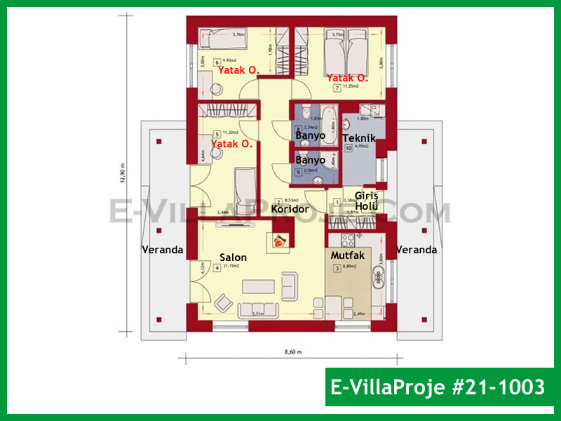 Ev Villa Proje #21 - 1003 Galeri Görseli 2