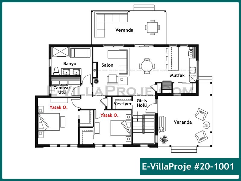 Ev Villa Proje #20 - 1001 Galeri Görseli 2
