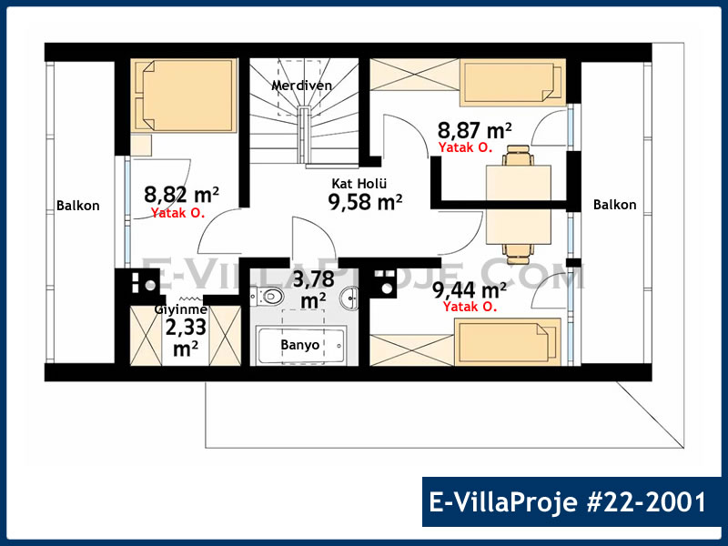 Ev Villa Proje #22 - 2001 Galeri Görseli 3