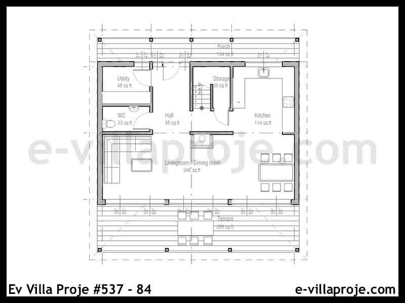 Ev Villa Proje #537 - 84 Galeri Görseli 2
