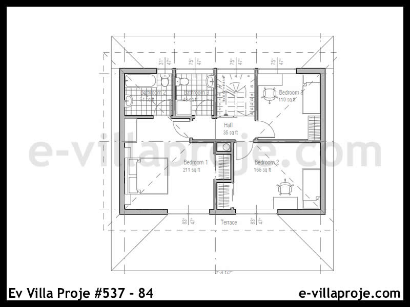 Ev Villa Proje #537 - 84 Galeri Görseli 3