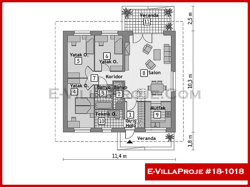 Ev Villa Proje #18 - 1018 Galeri Görseli 2