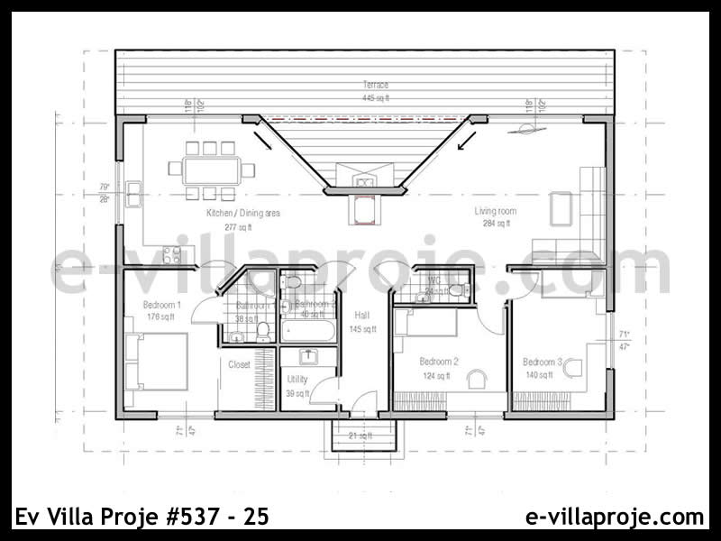 Ev Villa Proje #537 - 25 Galeri Görseli 2