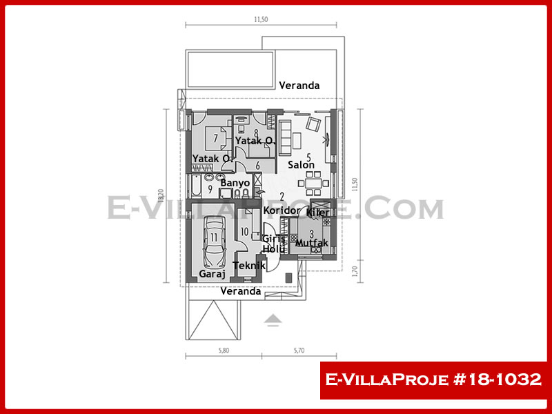 Ev Villa Proje #18 - 1032 Galeri Görseli 2