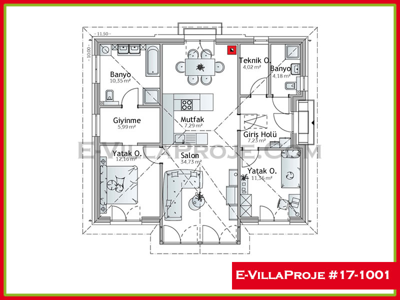 Ev Villa Proje #17 - 1001 Galeri Görseli 2