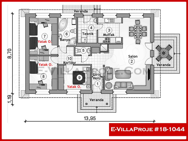 Ev Villa Proje #18 - 1044 Galeri Görseli 2