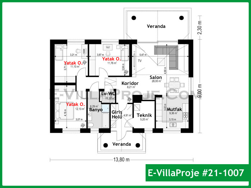 Ev Villa Proje #21 - 1007 Galeri Görseli 2