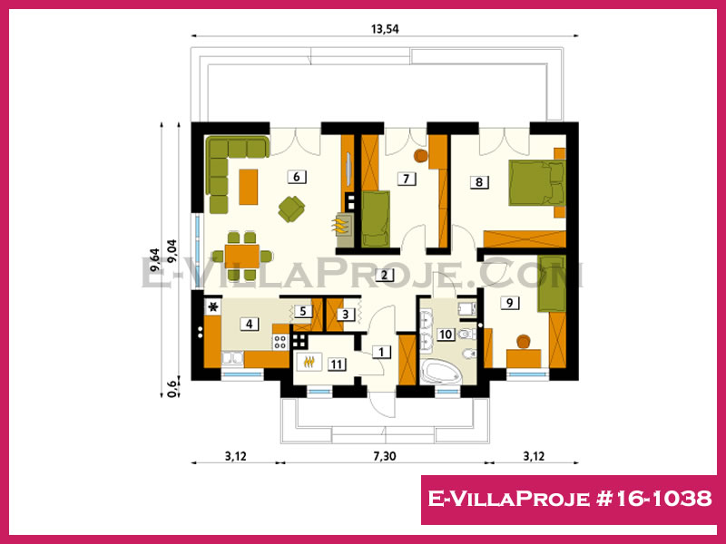 Ev Villa Proje #16 - 1038 Galeri Görseli 2