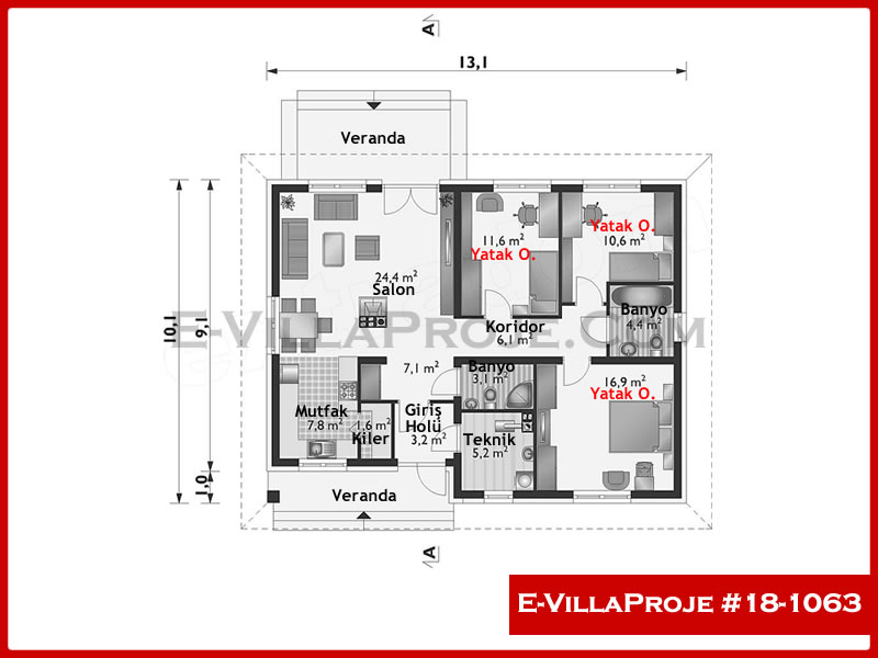Ev Villa Proje #18 - 1063 Galeri Görseli 2
