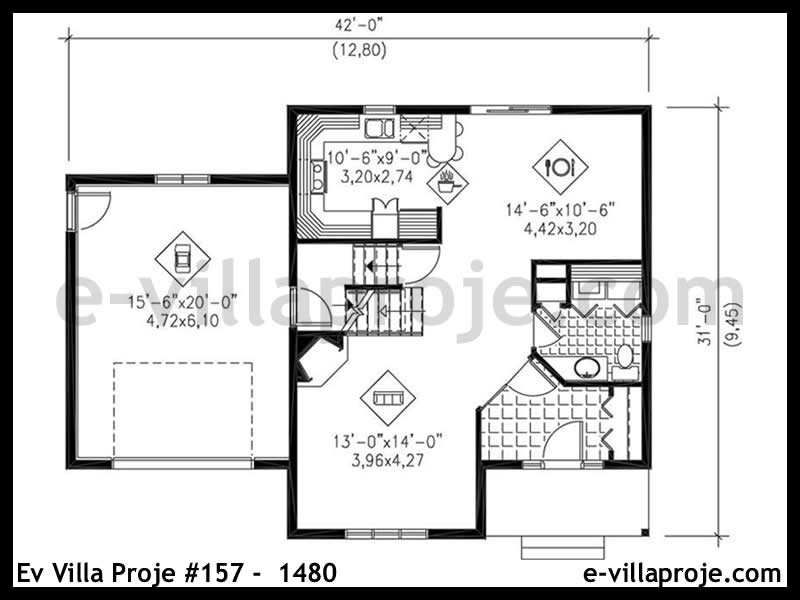 Ev Villa Proje #157 - 1480 Galeri Görseli 2