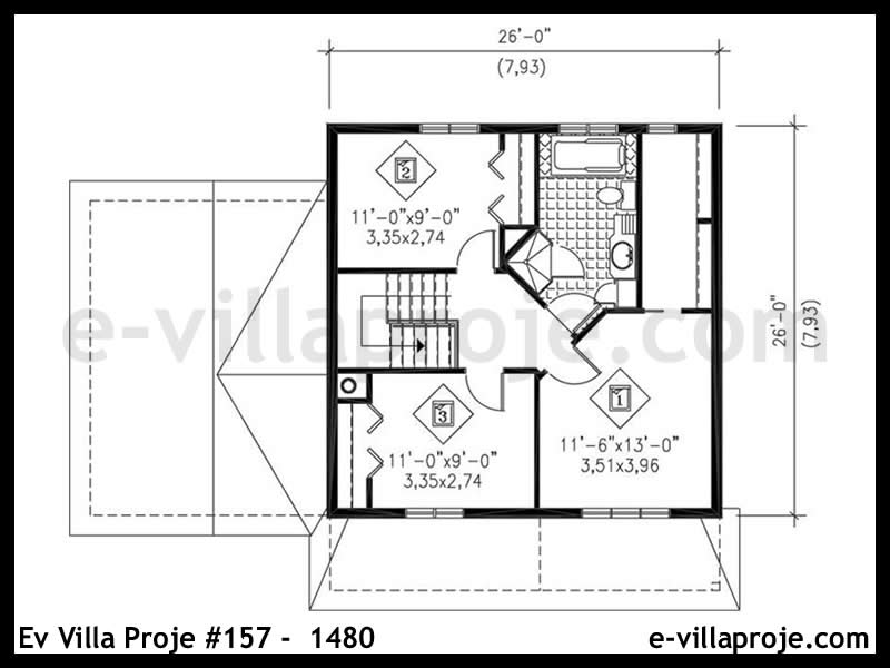 Ev Villa Proje #157 - 1480 Galeri Görseli 3