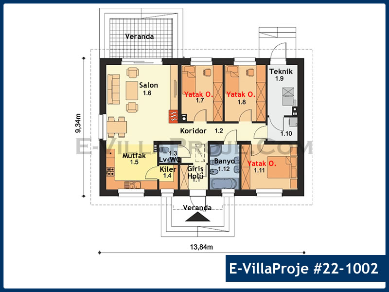 Ev Villa Proje #22 - 1002 Galeri Görseli 2