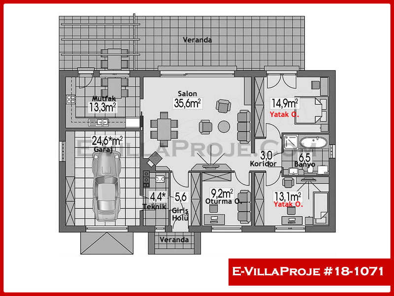 Ev Villa Proje #18 - 1071 Galeri Görseli 2
