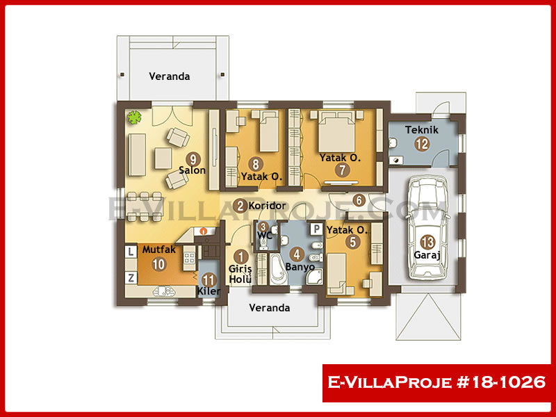 Ev Villa Proje #18 - 1026 Galeri Görseli 2