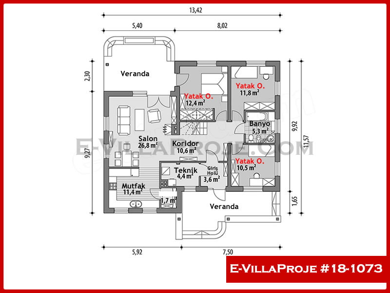 Ev Villa Proje #18 - 1073 Galeri Görseli 2
