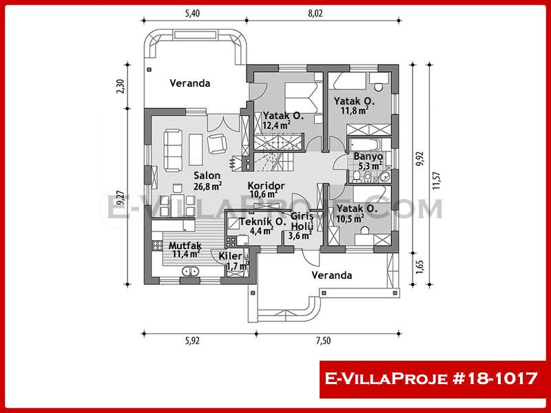 Ev Villa Proje #18 - 1017 Galeri Görseli 2