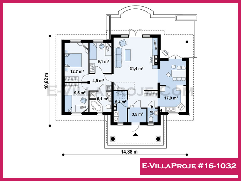 Ev Villa Proje #16 - 1032 Galeri Görseli 2
