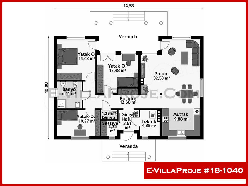 Ev Villa Proje #18 - 1040 Galeri Görseli 2