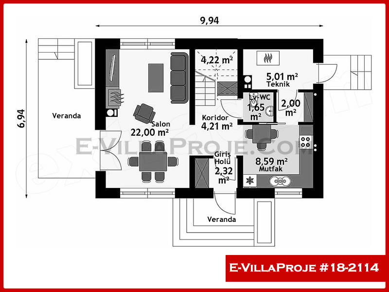 Ev Villa Proje #18 - 2114 Galeri Görseli 2