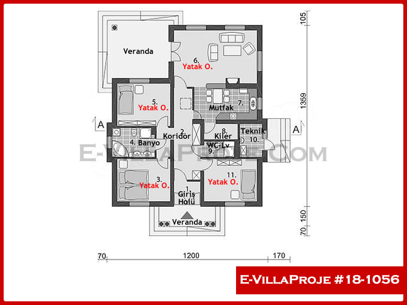 Ev Villa Proje #18 - 1056 Galeri Görseli 2