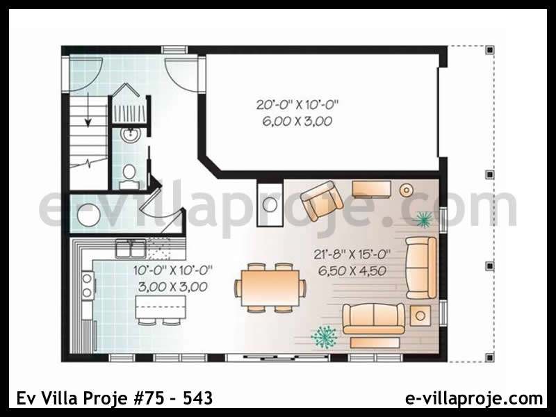 Ev Villa Proje #75 - 543 Galeri Görseli 2