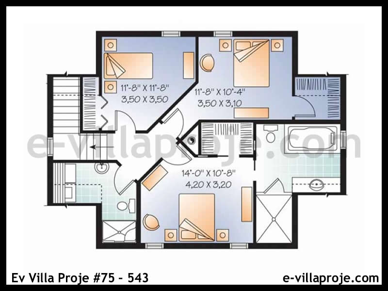 Ev Villa Proje #75 - 543 Galeri Görseli 3