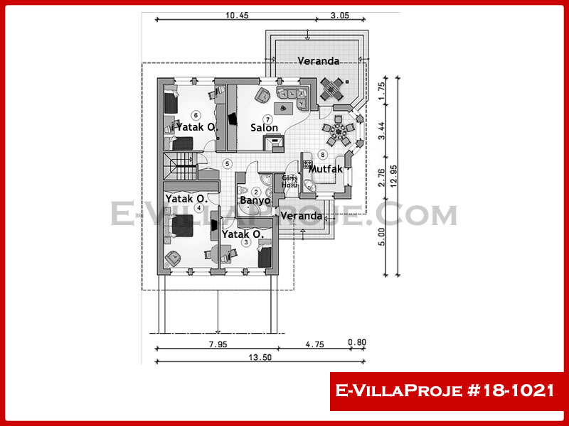Ev Villa Proje #18 - 1021 Galeri Görseli 2