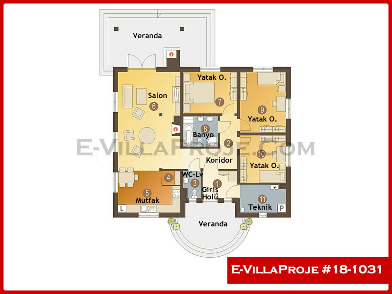 Ev Villa Proje #18 - 1031 Galeri Görseli 2
