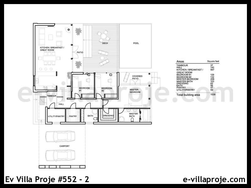 Ev Villa Proje #552 - 2 Galeri Görseli 2