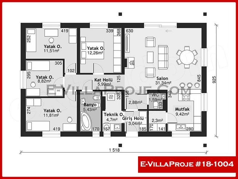 Ev Villa Proje #18 - 1004 Galeri Görseli 2