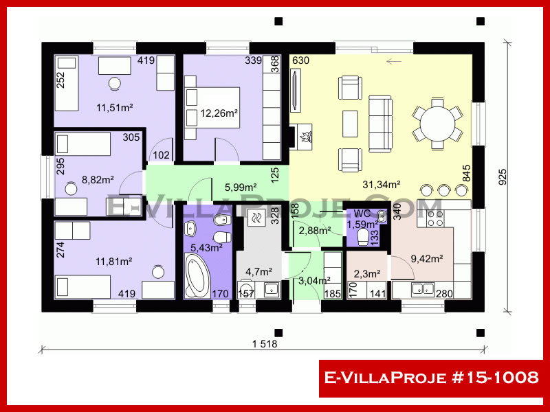 Ev Villa Proje #15 - 1008 Galeri Görseli 2