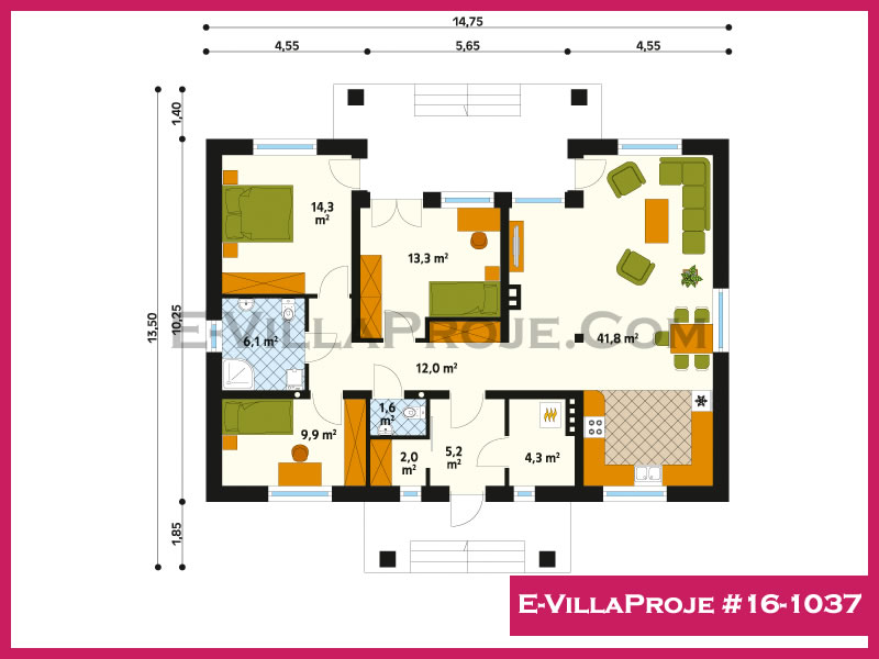 Ev Villa Proje #16 - 1037 Galeri Görseli 2