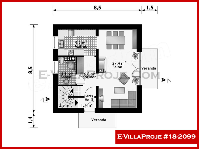 Ev Villa Proje #18 - 2099 Galeri Görseli 2