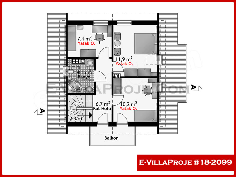 Ev Villa Proje #18 - 2099 Galeri Görseli 3