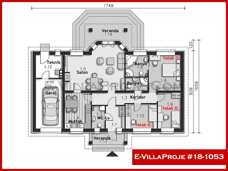 Ev Villa Proje #18 - 1053 Galeri Görseli 2