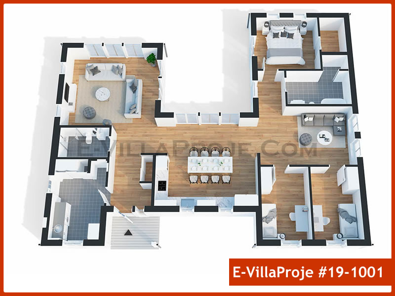 Ev Villa Proje #19 - 1001 Galeri Görseli 3
