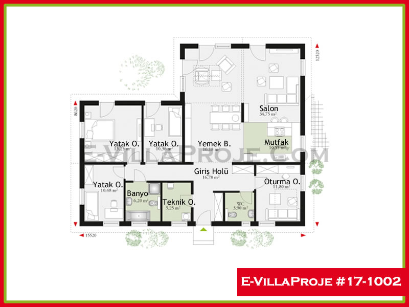 Ev Villa Proje #17 - 1002 Galeri Görseli 2