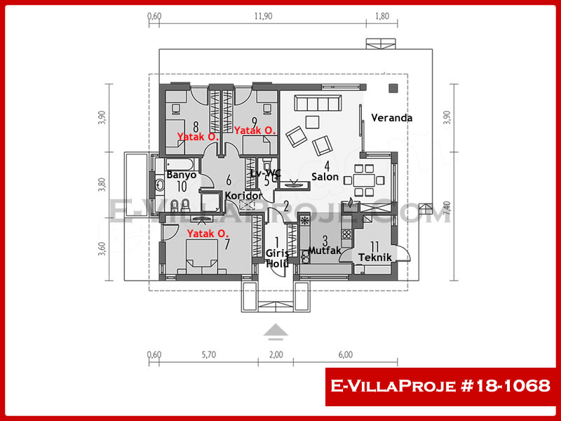 Ev Villa Proje #18 - 1068 Galeri Görseli 2